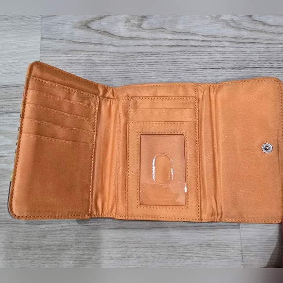 Vera Bradley Jazzy Blooms Euro Wallet Tri Fold - Picture 3 of 4